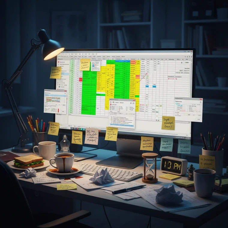 Planowanie priorytetów zadań w Excelu, podział na ważne i pilne, osoba reorganizująca listę zadań dla lepszej efektywności dnia