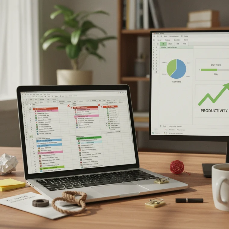 Najczęstsze błędy w planowaniu dnia pracy w Excelu
