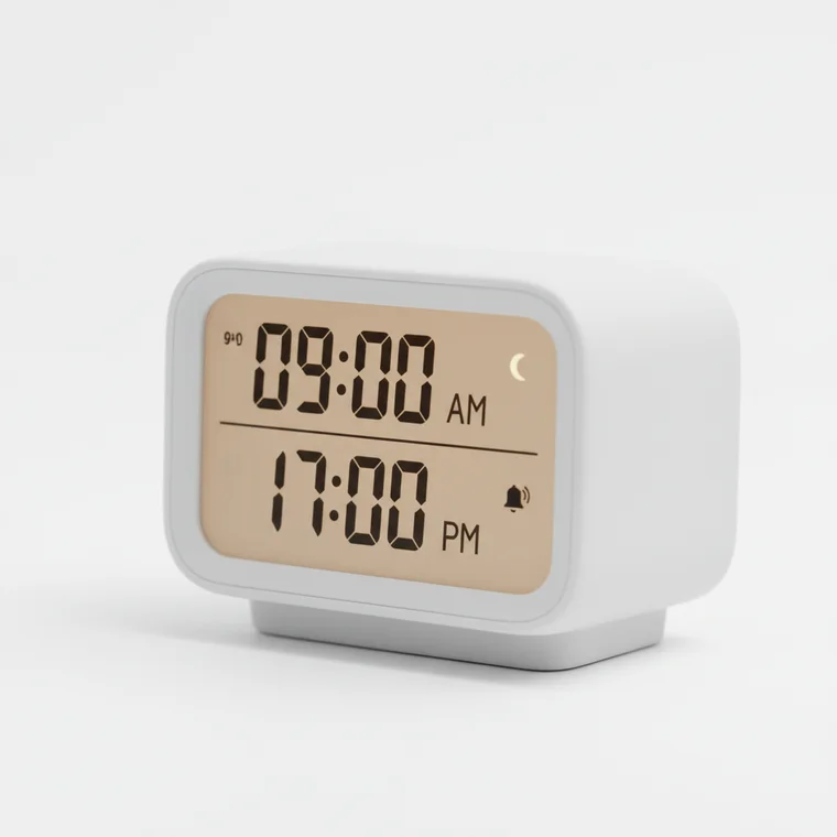 Osoba przy komputerze ogranicza powiadomienia Slack w godzinach 9–17, planując bloki głębokiej pracy i komunikacji z zespołem