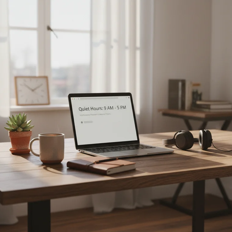 Jak ograniczyć powiadomienia Slack w godzinach 9–17 i zwiększyć produktywność