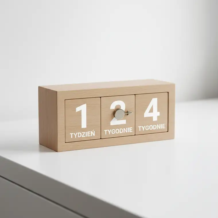 Mały zespół produktowy planujący sprint przy tablicy kanban, dyskutuje czy sprint ma trwać 1, 2 czy 4 tygodnie, aby zwiększyć efektywność