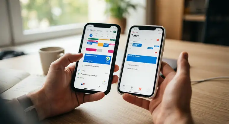 Synchronizacja Kalendarza Google z Kalendarzem Apple na iPhone - wspólne wydarzenia w obu aplikacjach